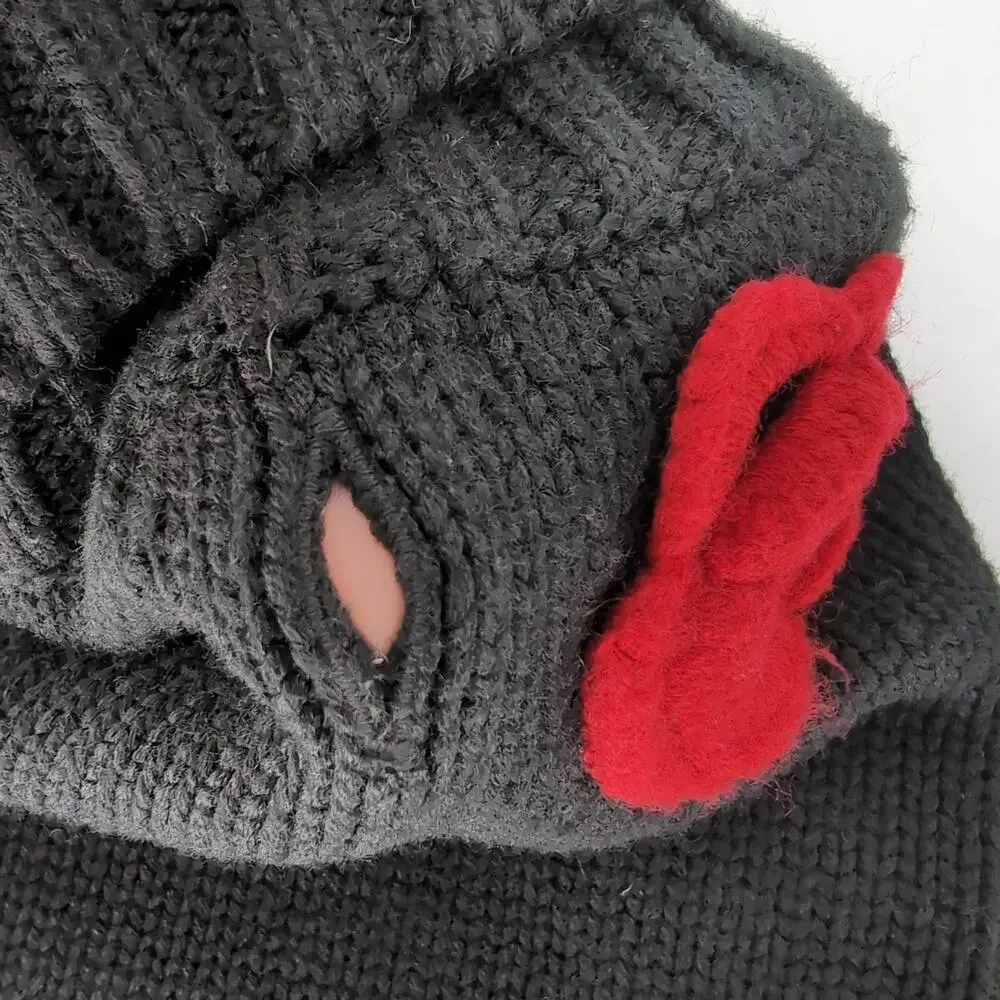 Dog Label by Fab Dog Inc. Black Warm Knitted Dog Puppy Pet Sweater - Size S -GUC